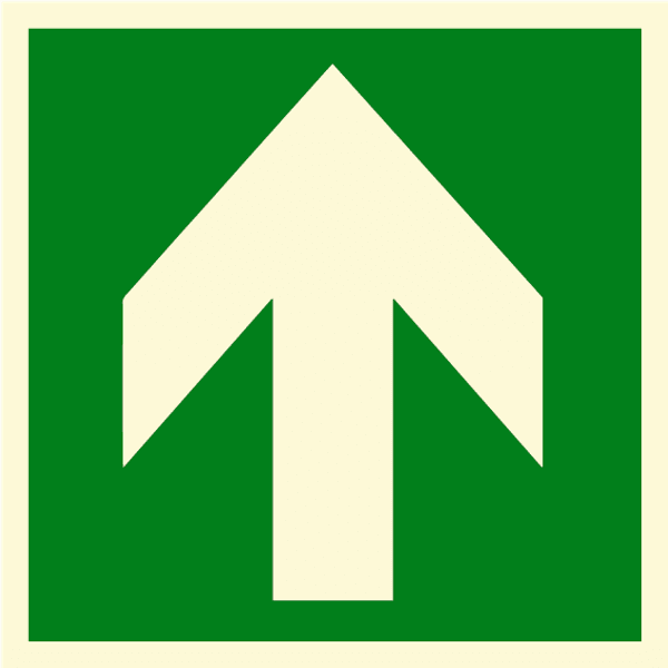 Pil rett frem / Arrow pointing straight