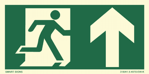 Huvudbild Springande man - Pil upp h&ouml;ger, Aluminium, V&auml;lj storlek